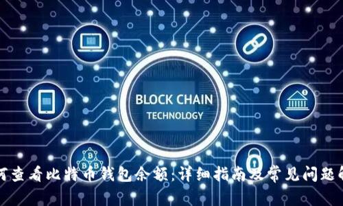 如何查看比特币钱包余额：详细指南及常见问题解答